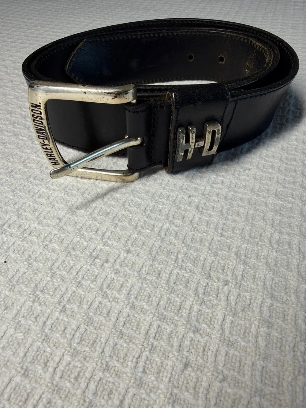 Harley Davidson Black leather belt size 40